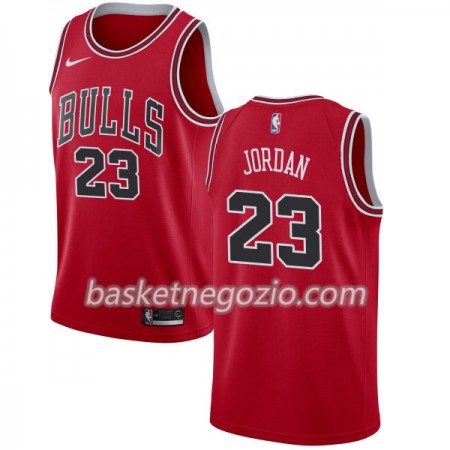 Canotte Uomo Chicago Bulls Michael Jordan 23 Nike 2017-18 Rosso Swingman